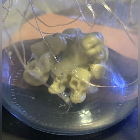 ❌RESERVED❌SKULL “ADULT HUMOR” PURPLE/GREEN LED LIGHTS SKULL DECOR JAR/HANDMADE - Picture 14 of 14